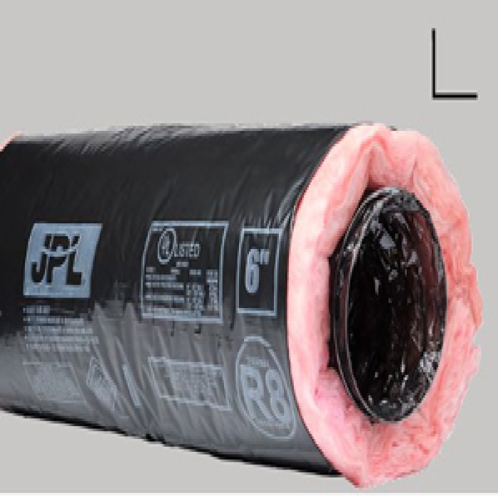 JPL Black Flex Duct 12 in x 25 ft x 2 mil 6 per Case